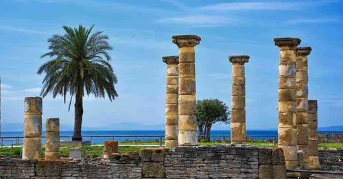 Baelo Claudia, a Roman city on the beach of Bolonia.