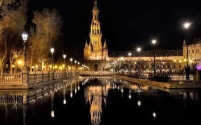 Plaza de #España #seville at night